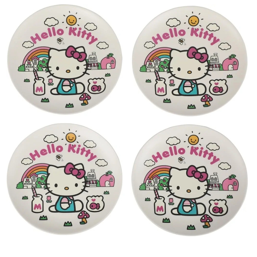 Hello Kitty Bamboo Plates Set - Picture 2 of 4